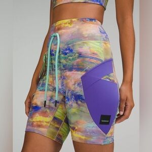 lululemon athletica Purple and Green Athletic Shorts
